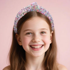 Zifengcer headband worn by child adding instant sparkle to outfit