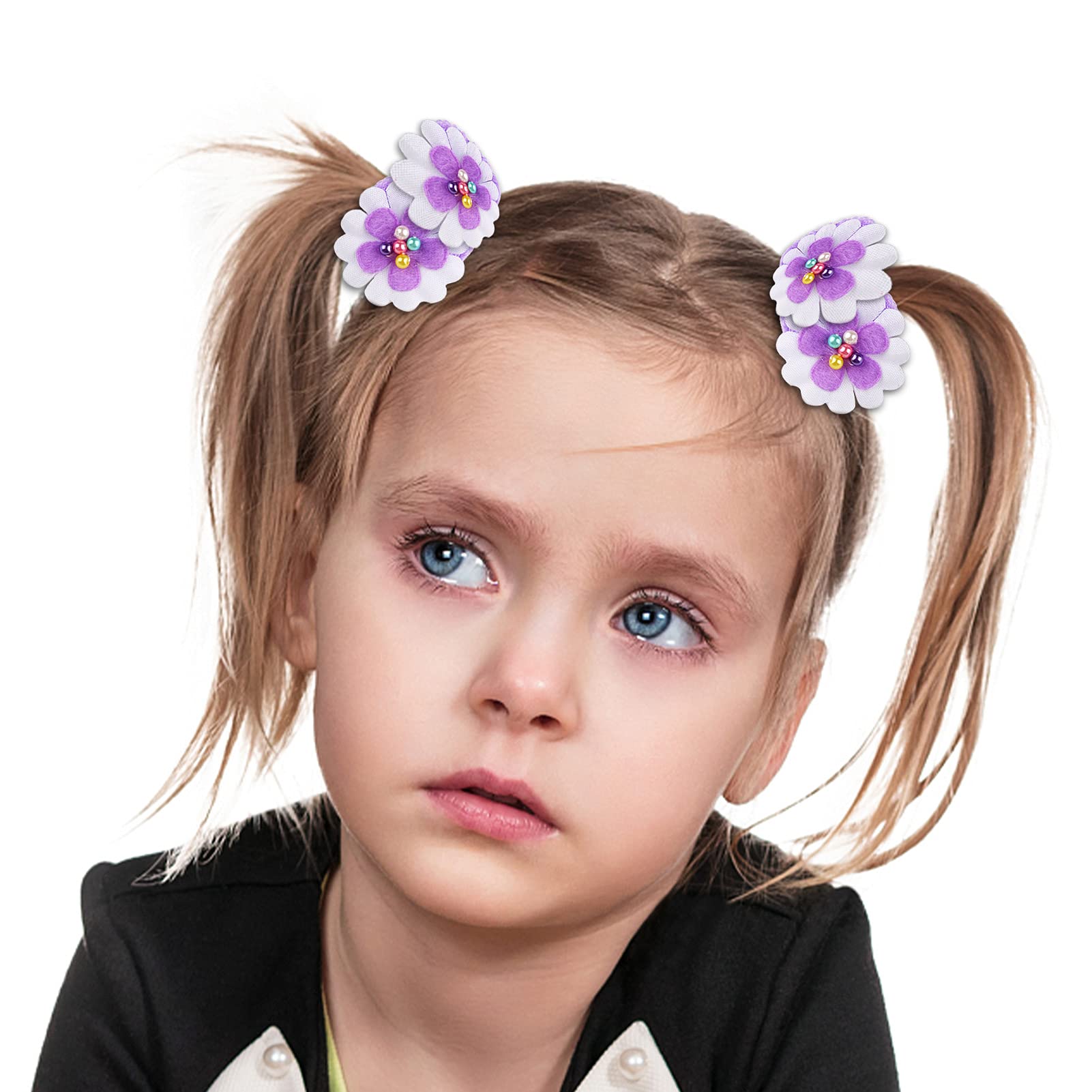Zifengcer hair tie securing a toddler ponytail for comfortable hold