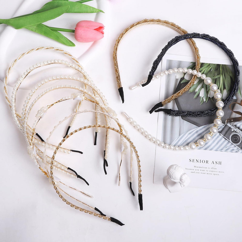 Zifengcer headbands arranged on dressing table suggesting organized storage