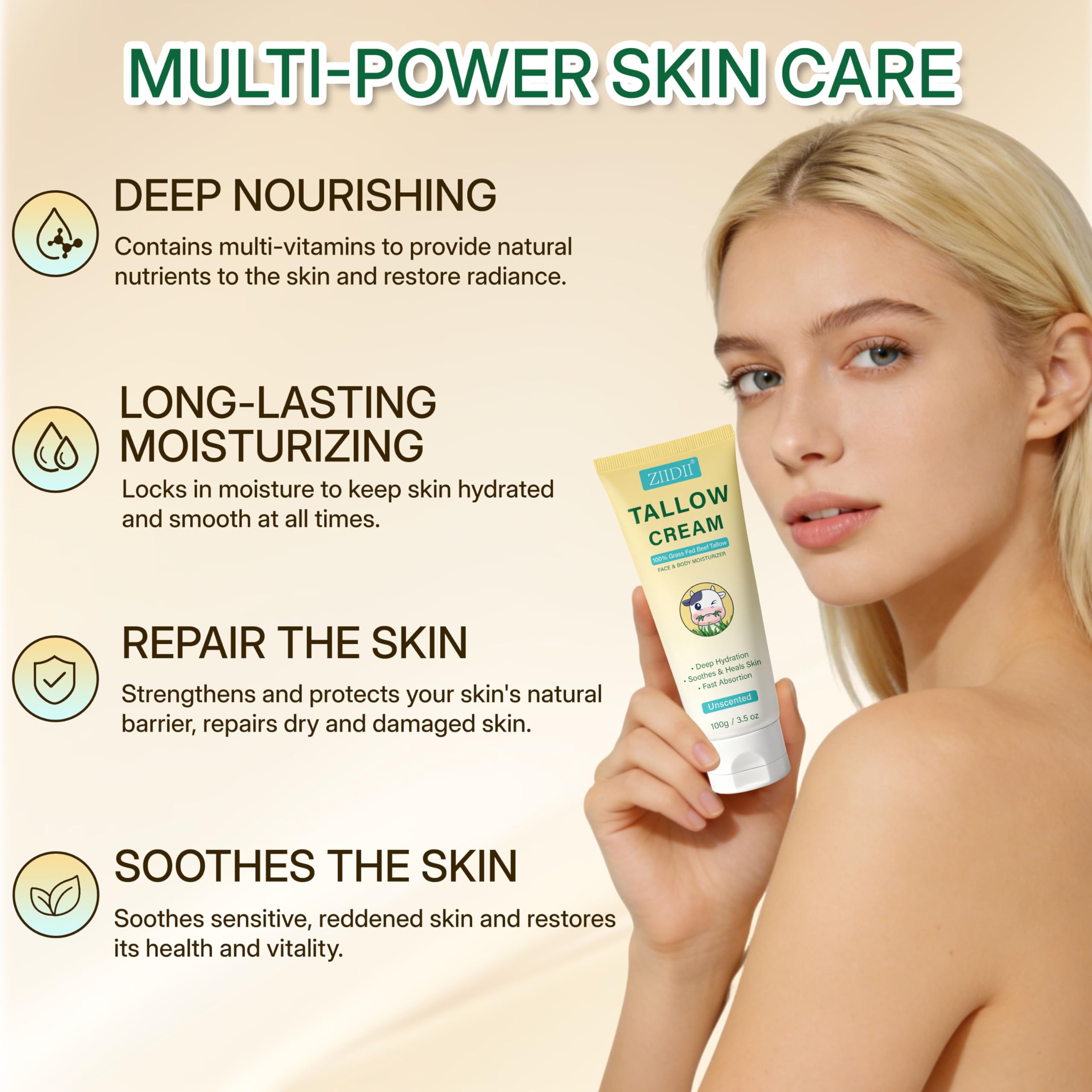 ZIIDII applied as a face spot treatment demonstrating gentle nourishment