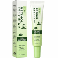 ZIIDII front packaging of retinol eye cream showing product benefits