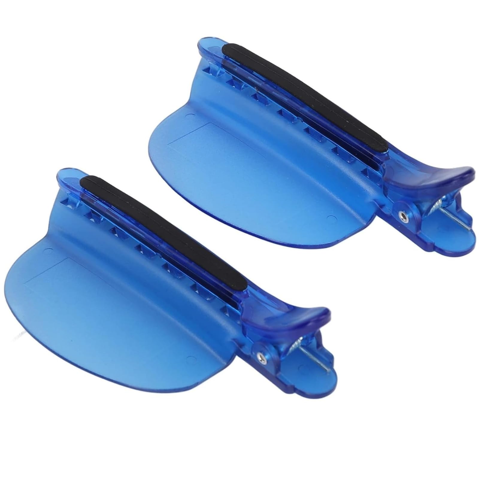 Zijipjy front view of two blue clips showing size and durable build, improves sectioning