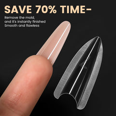 ZIMOOM cured nail being peeled from form showing easy demolding
