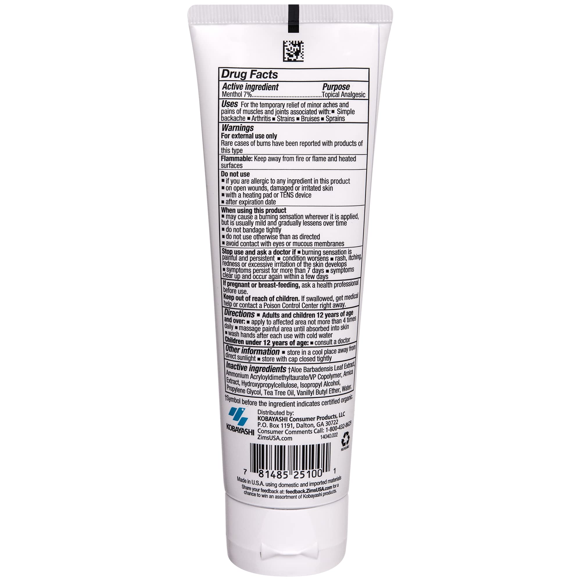 Zim's Max close-up of gel application on skin demonstrating quick absorption