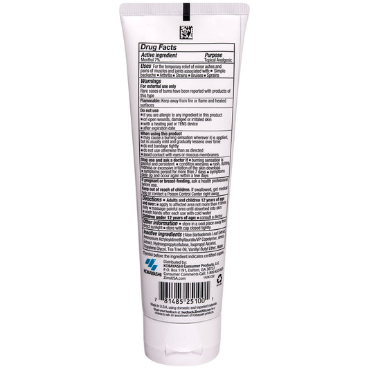 Zim's Max close-up of gel application on skin demonstrating quick absorption