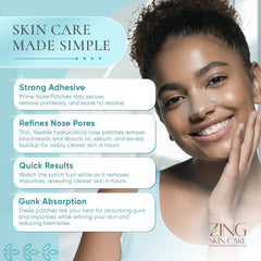 ZING SKIN CARE patch texture close-up illustrating thin flexible material