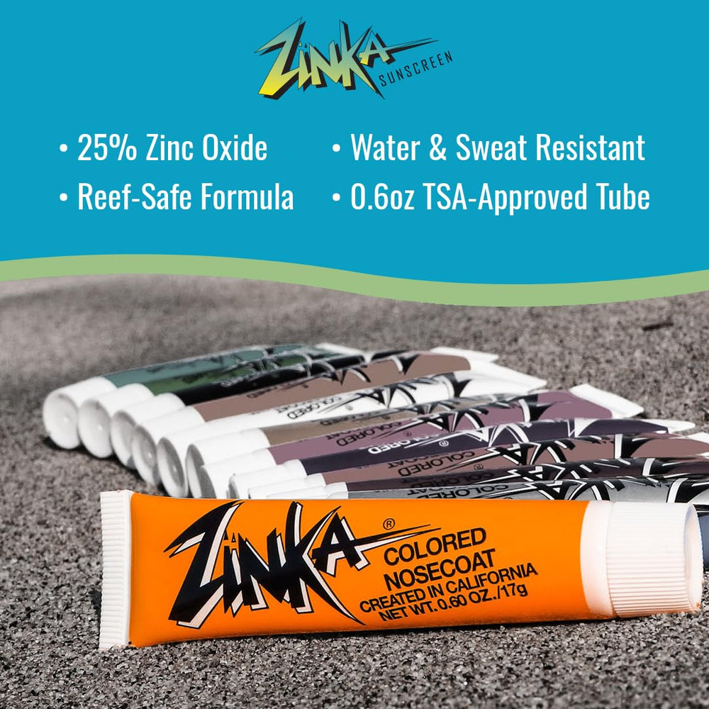 Zinka orange texture close-up showing creamy zinc paste for visible coverage