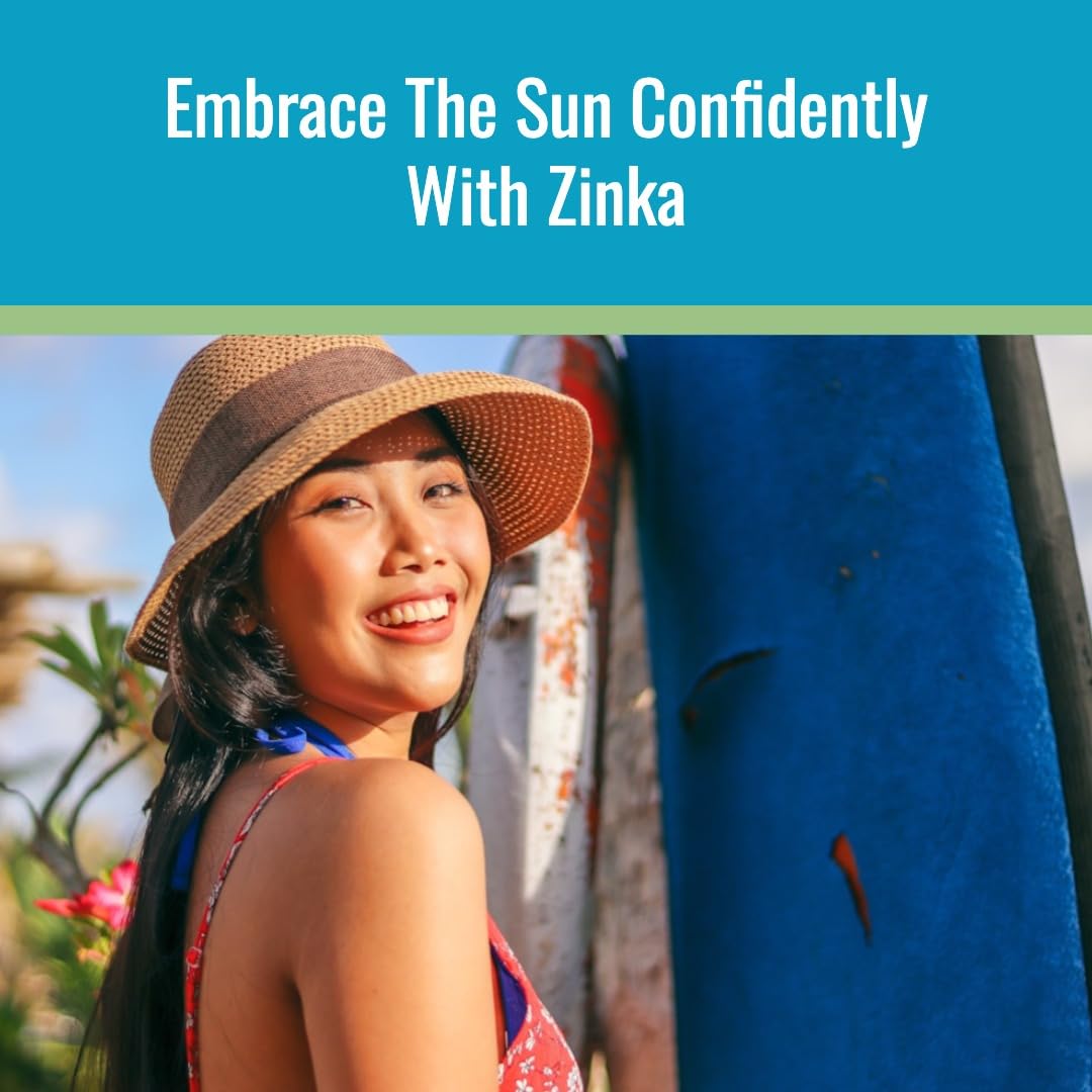 Zinka stick held in hand illustrating travel-ready size benefit
