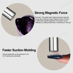 ZIRATONES magnetic head close-up demonstrating strong magnetic pull