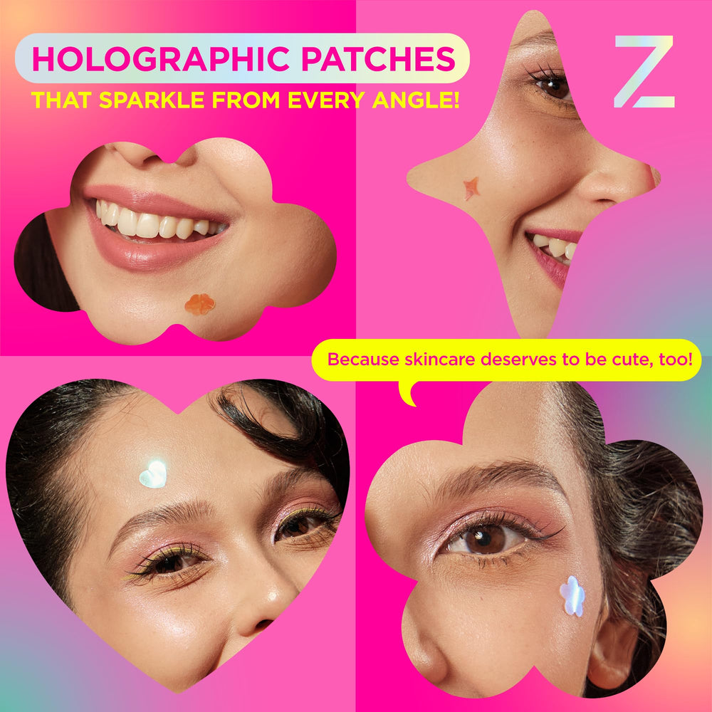 ZitSticka patch applied on cheek demonstrating coverage and concealment