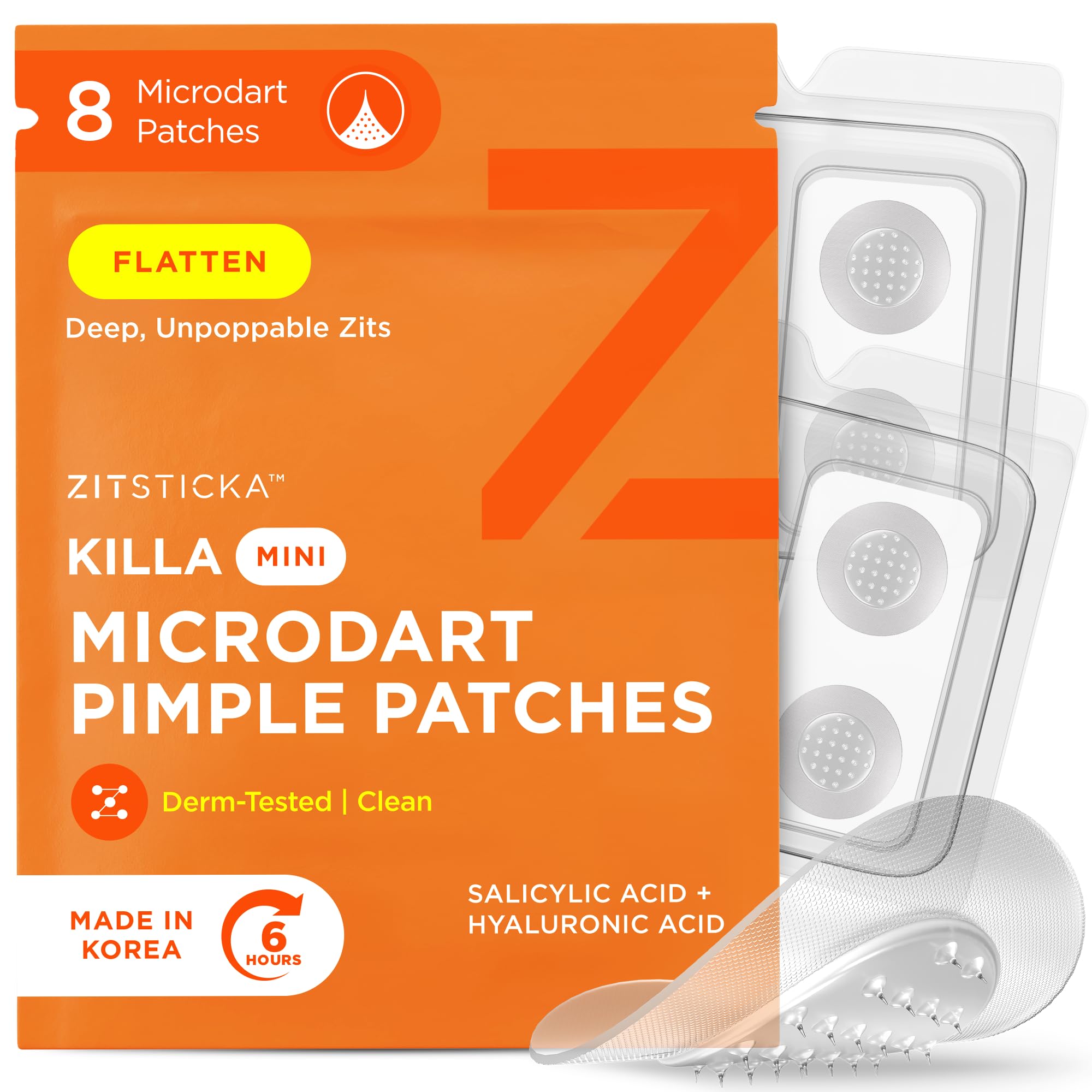 ZitSticka front packaging showing mini patch pouch and branding, quick spot care visible