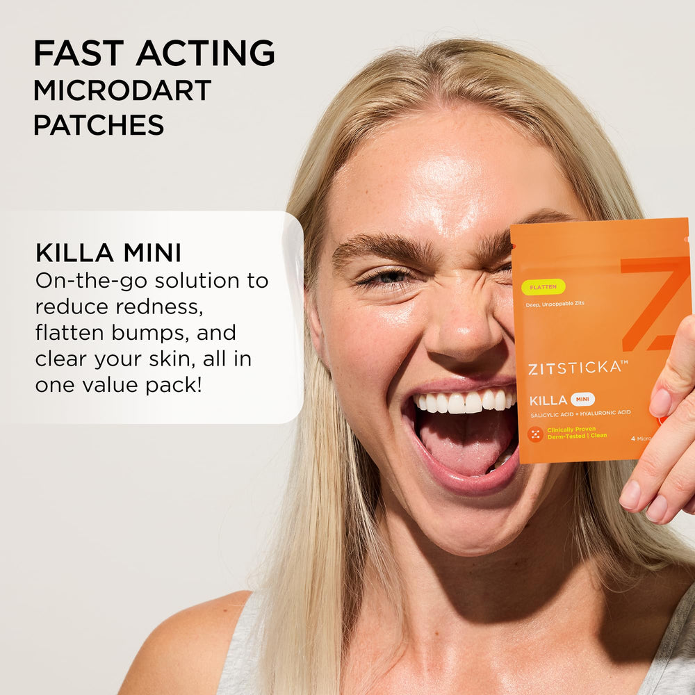 ZitSticka resealable pouch kept sealed to preserve patch freshness and portability