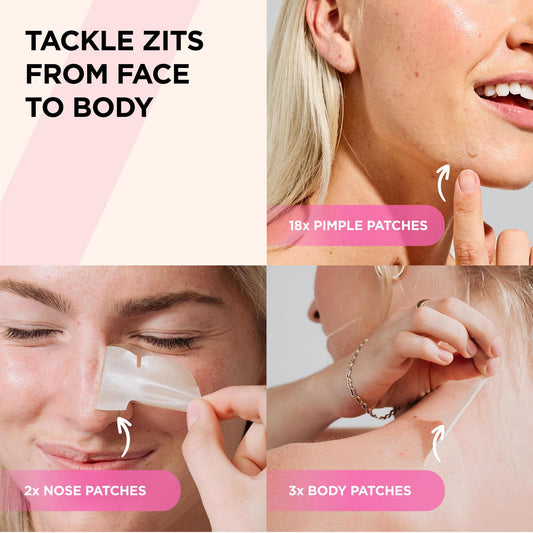 ZitSticka patch close-up texture highlighting hydrocolloid absorption benefit