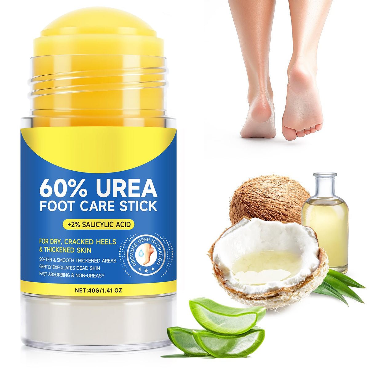 ZIXAOK front packaging showing the foot repair stick and benefits