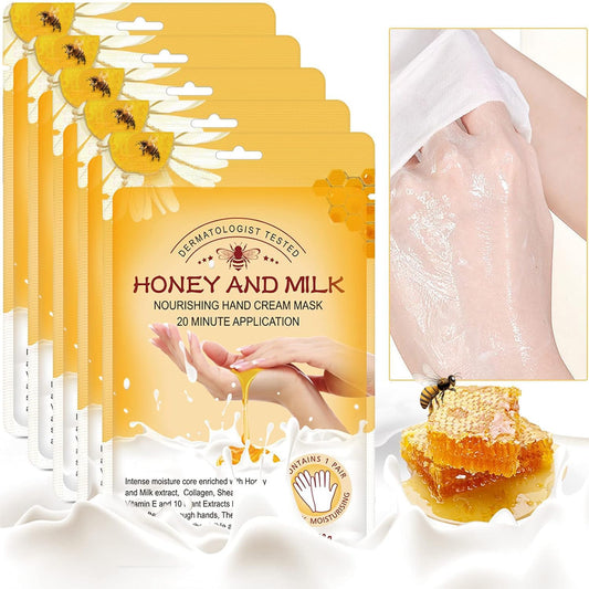 ZIXAOK hand mask front pair showing packaging and ready-to-use benefit