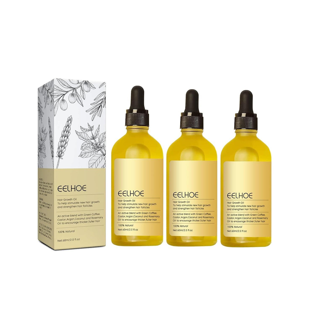 ZIXGIAH front view of three 180ml bottles showing packaging and benefit