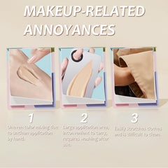 ZJchao foundation swatched on sheet highlighting accurate color mixing without absorption