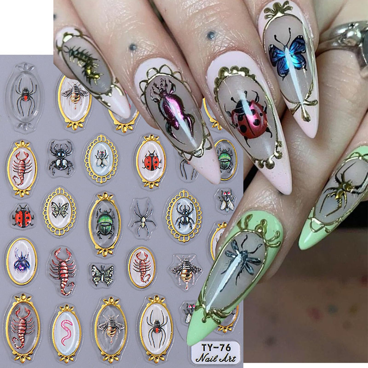 ZJHGDR front sheet showing full insect decal selection and design benefits
