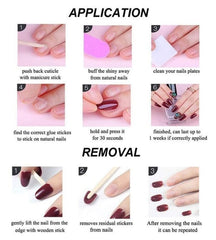 ZJHGDR stored reusable nails in box kept flat to protect designs and extend lifespan