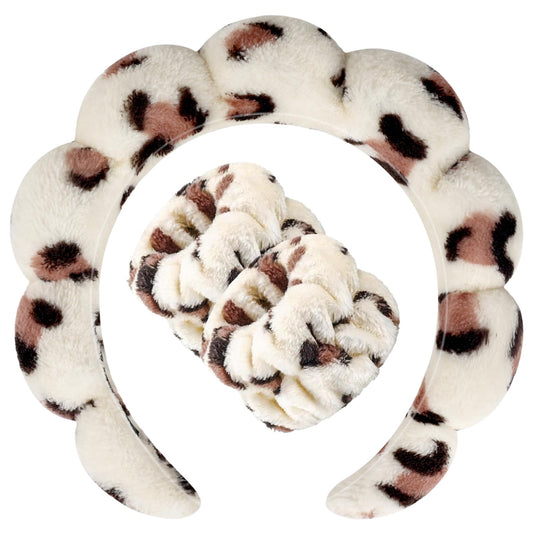 Zkptops front packaging showing beige leopard pattern and set benefit of stylish protection