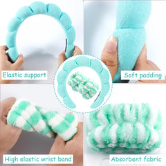 Zkptops headband in bathroom use keeping hair back and protecting skin during cleansing benefit