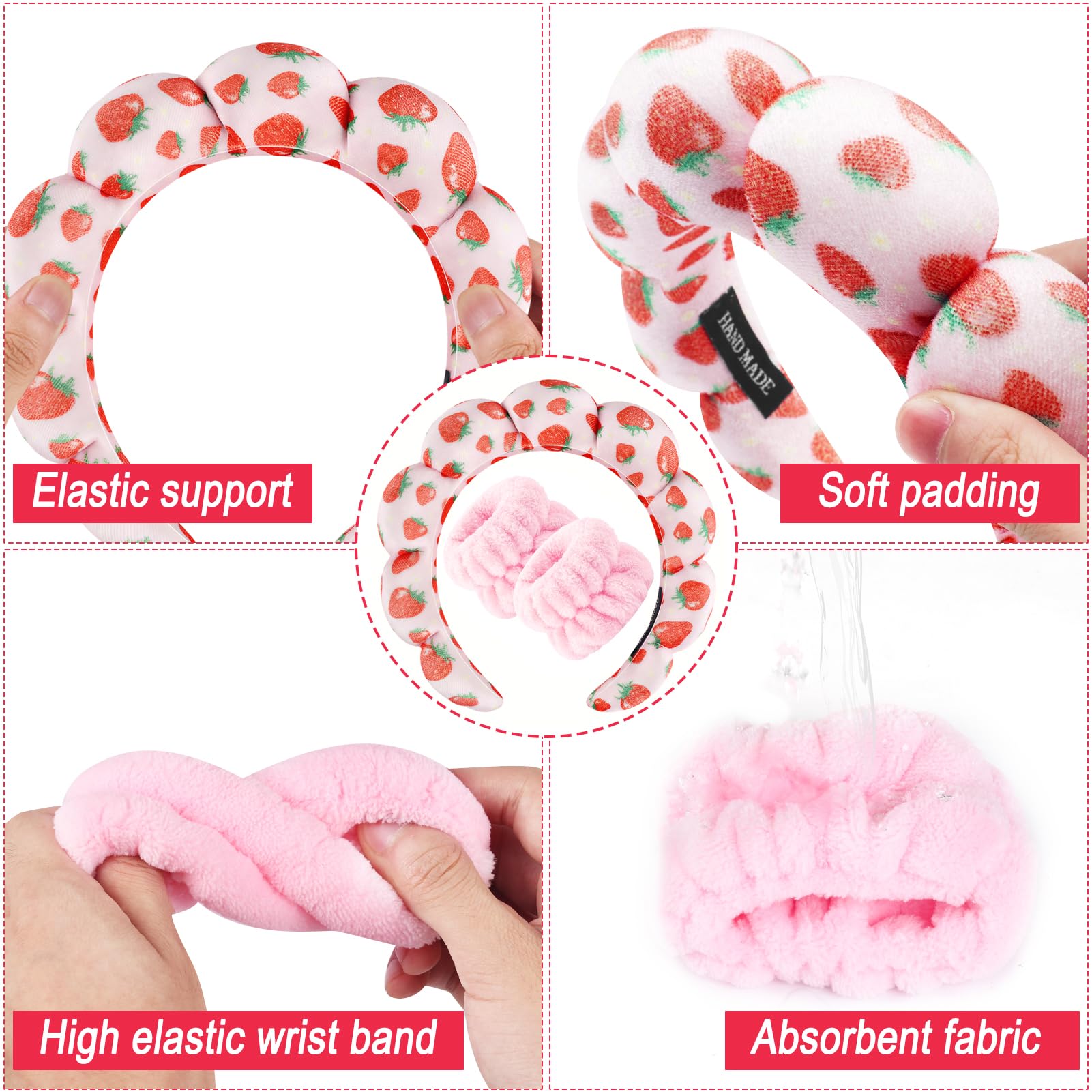 Zkptops headband in use washing face keeping hair away benefit