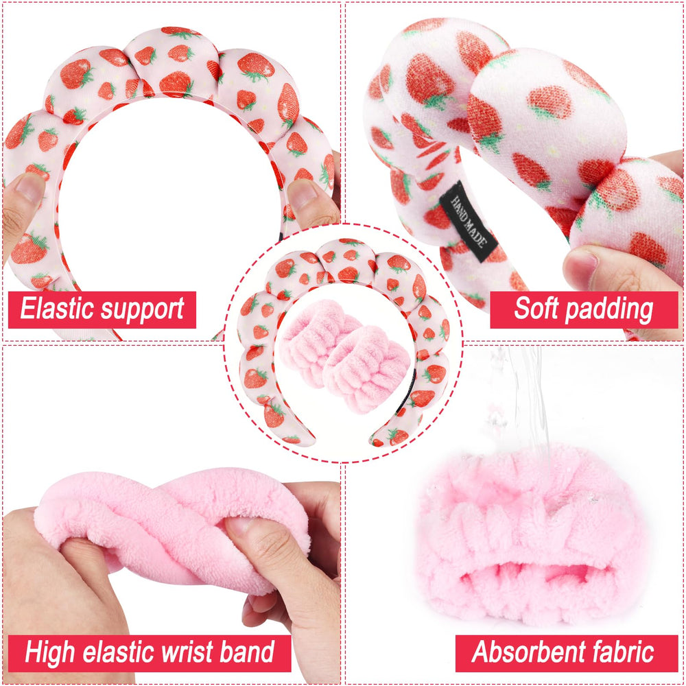 Zkptops headband in use washing face keeping hair away benefit