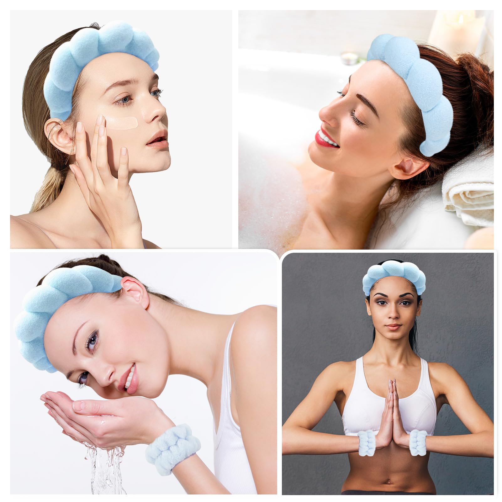 Zkptops headband internal sponge-core texture for soft support