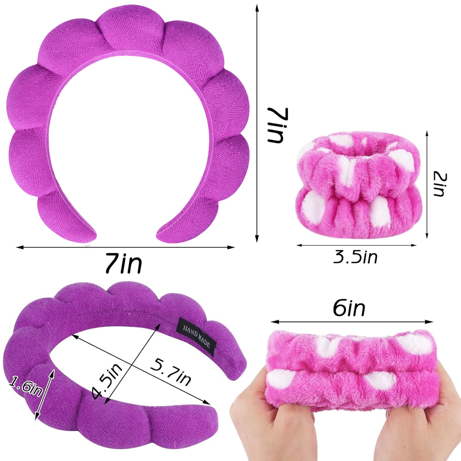 Zkptops headband worn during makeup application for neat cosmetics work