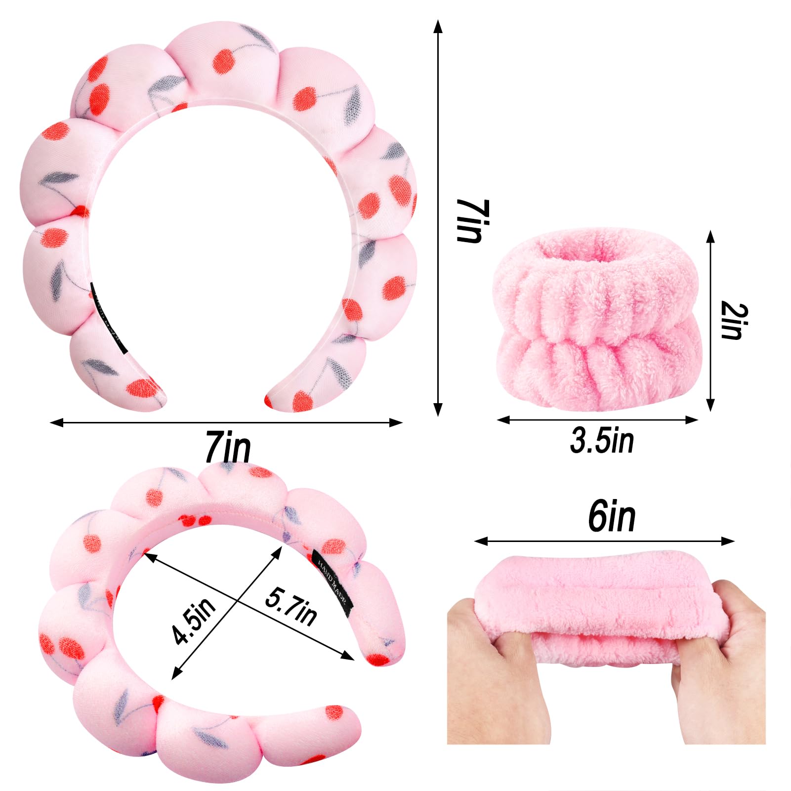 Zkptops headband worn during makeup application, creates tidy hairline for precision