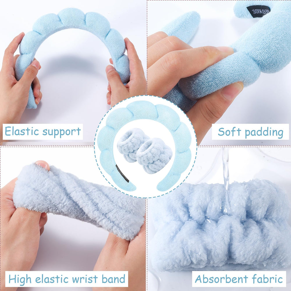 Zkptops set in use during face washing keeping hair dry