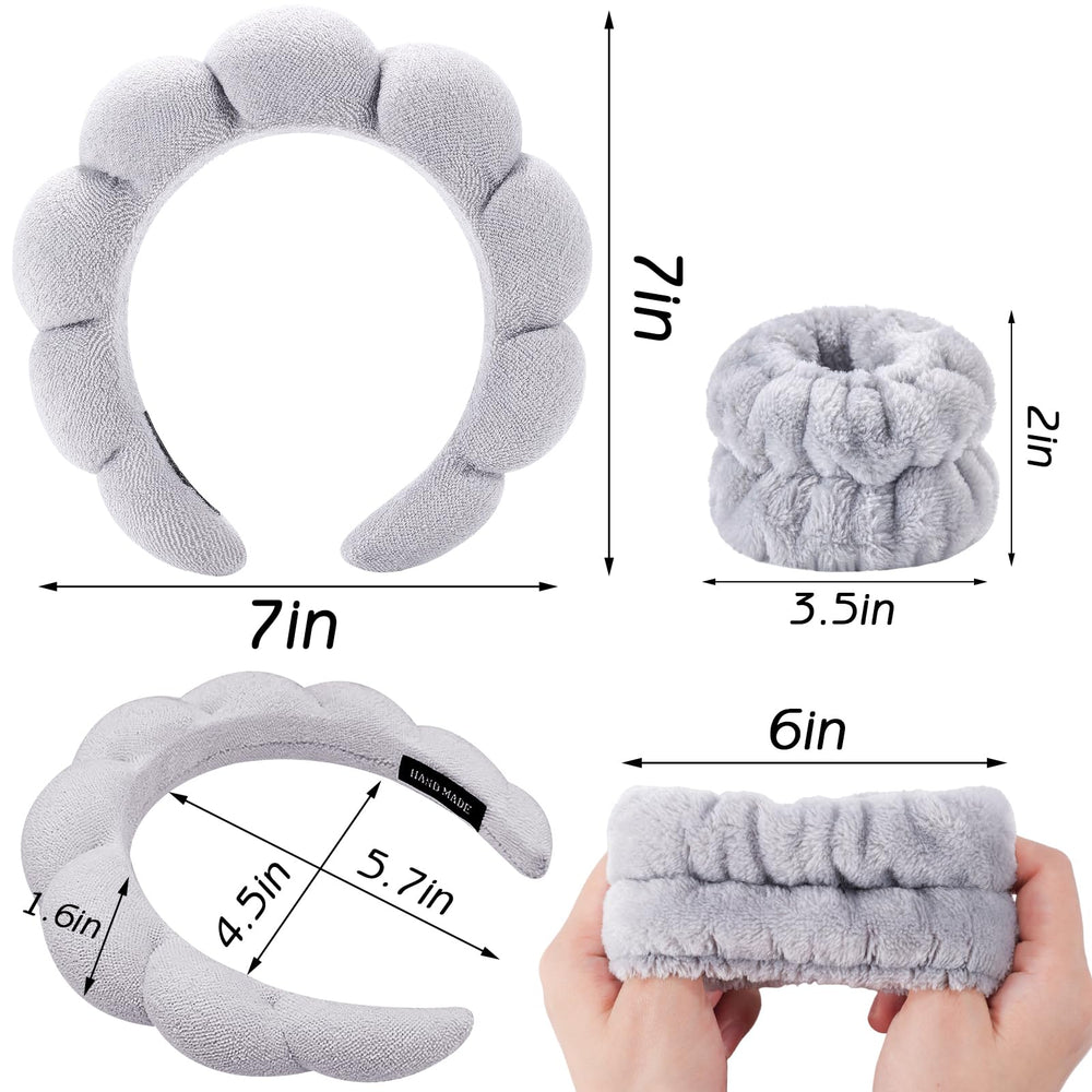 Zkptops headband size compared with hand illustrating stretch fit and compactness