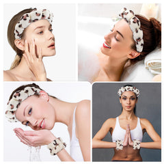 Zkptops wristband absorbing excess product and offering quick access during skincare