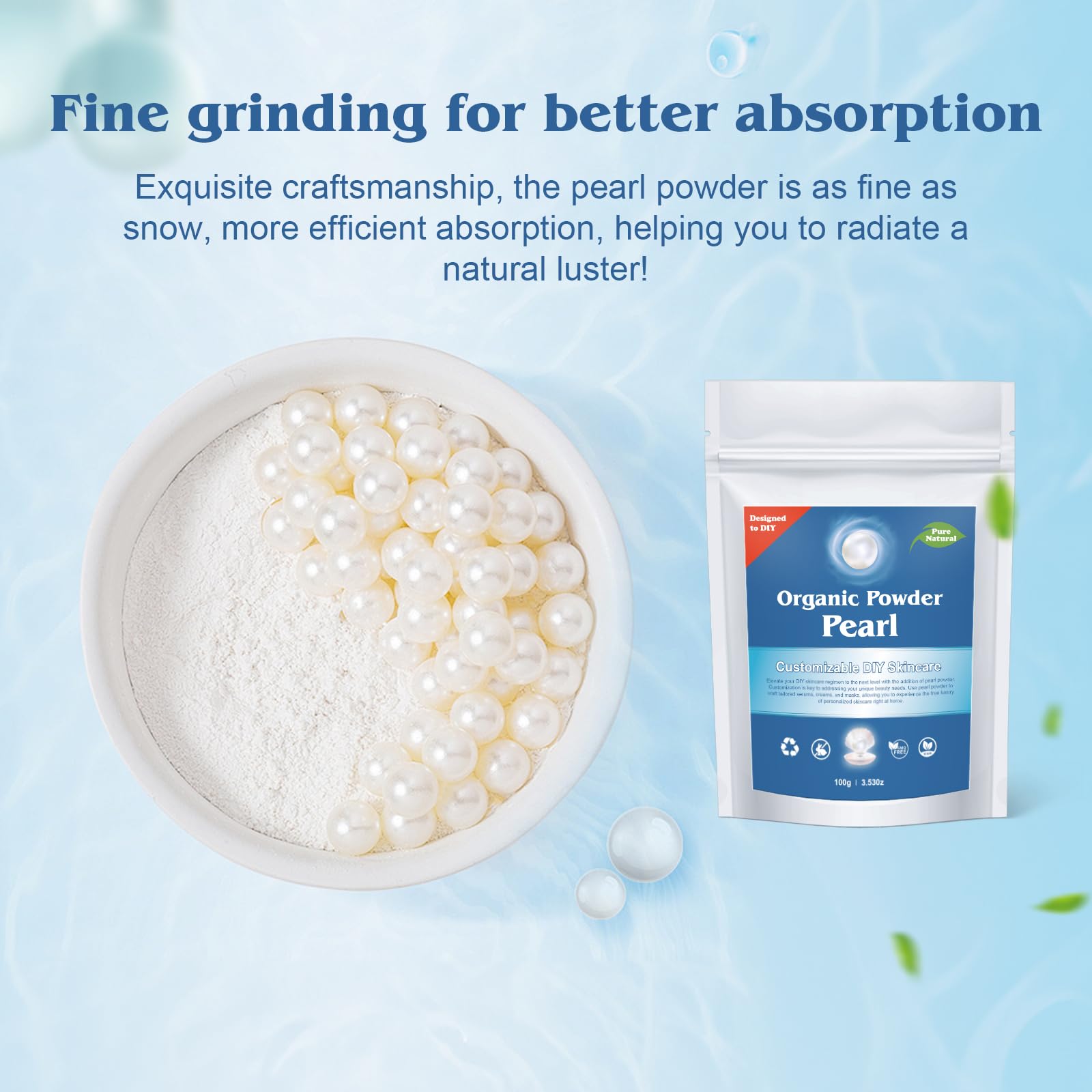 Zlimer powder scoop beside a ruler to show scale and the 100 g jar for portioning convenience