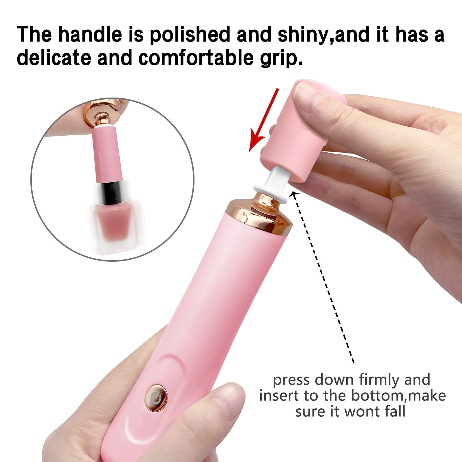 ZLMONDEE bottle insert close-up demonstrating secure hold and even mixing