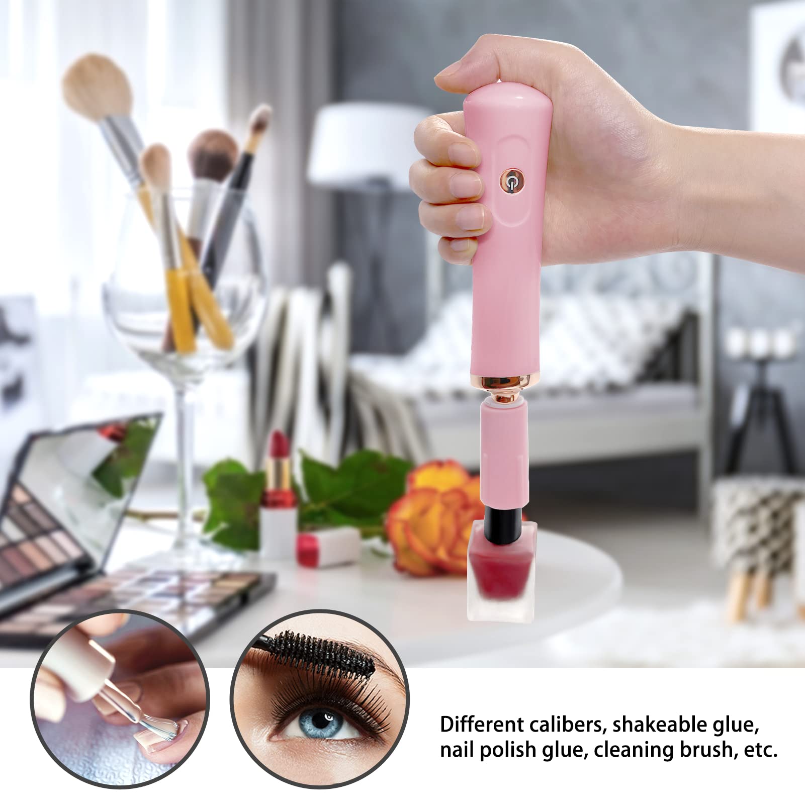 ZLMONDEE size comparison with bottle showing compact scale for salons