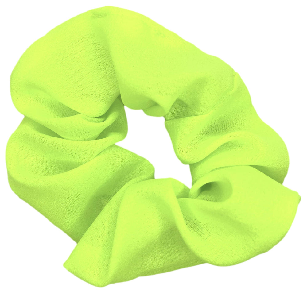 ZLXO NOVELTIES scrunchies worn at festival for bold neon accent and fun look