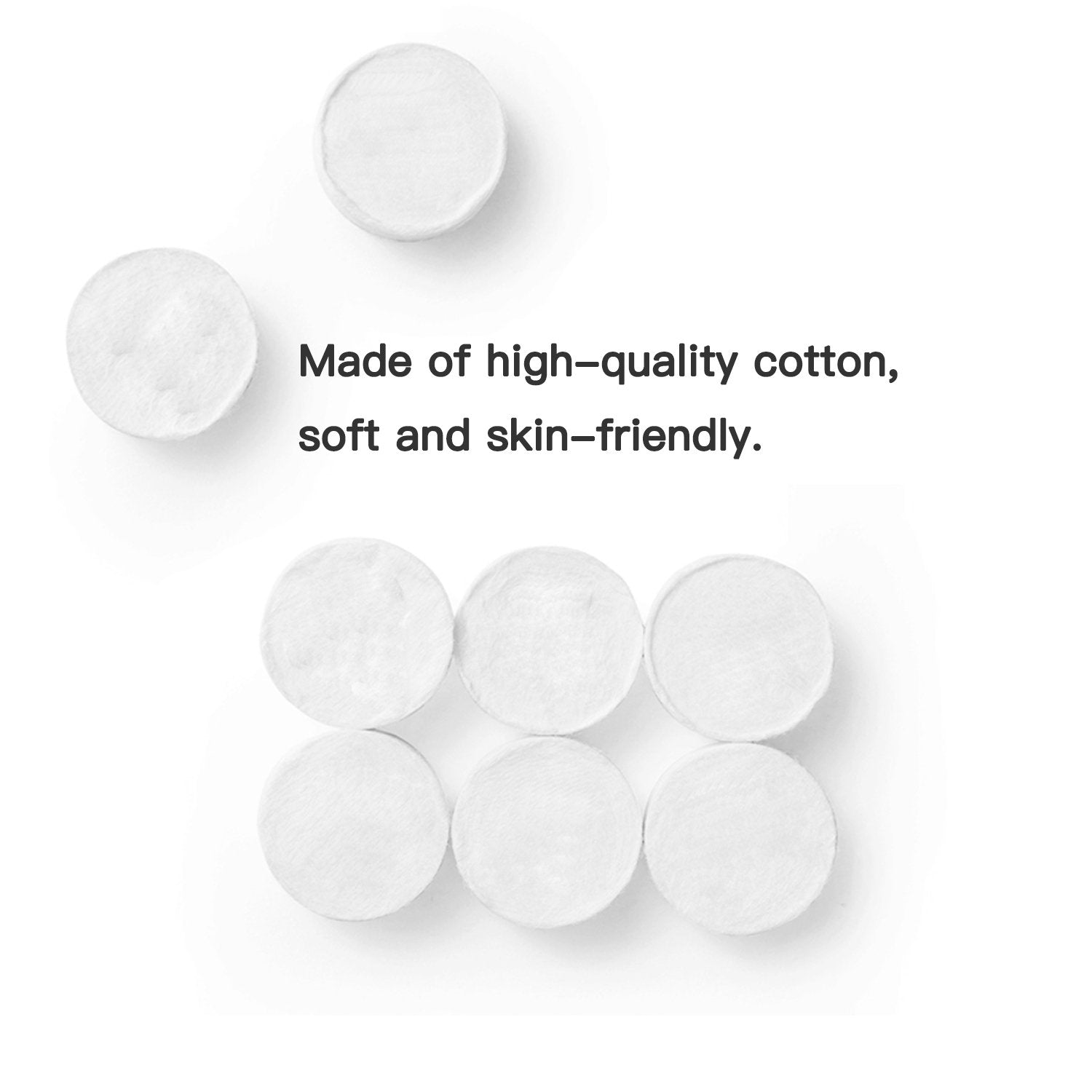 ZMBeautk close-up of a compressed cotton tablet highlighting natural texture and purity