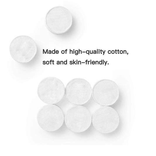 ZMBeautk close-up of a compressed cotton tablet highlighting natural texture and purity