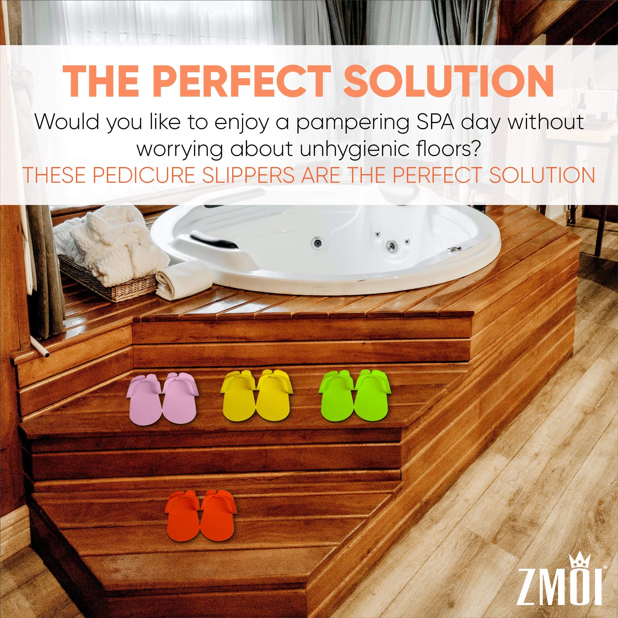 ZMOI colorful assortment laid out to show six fun colors and easy selection