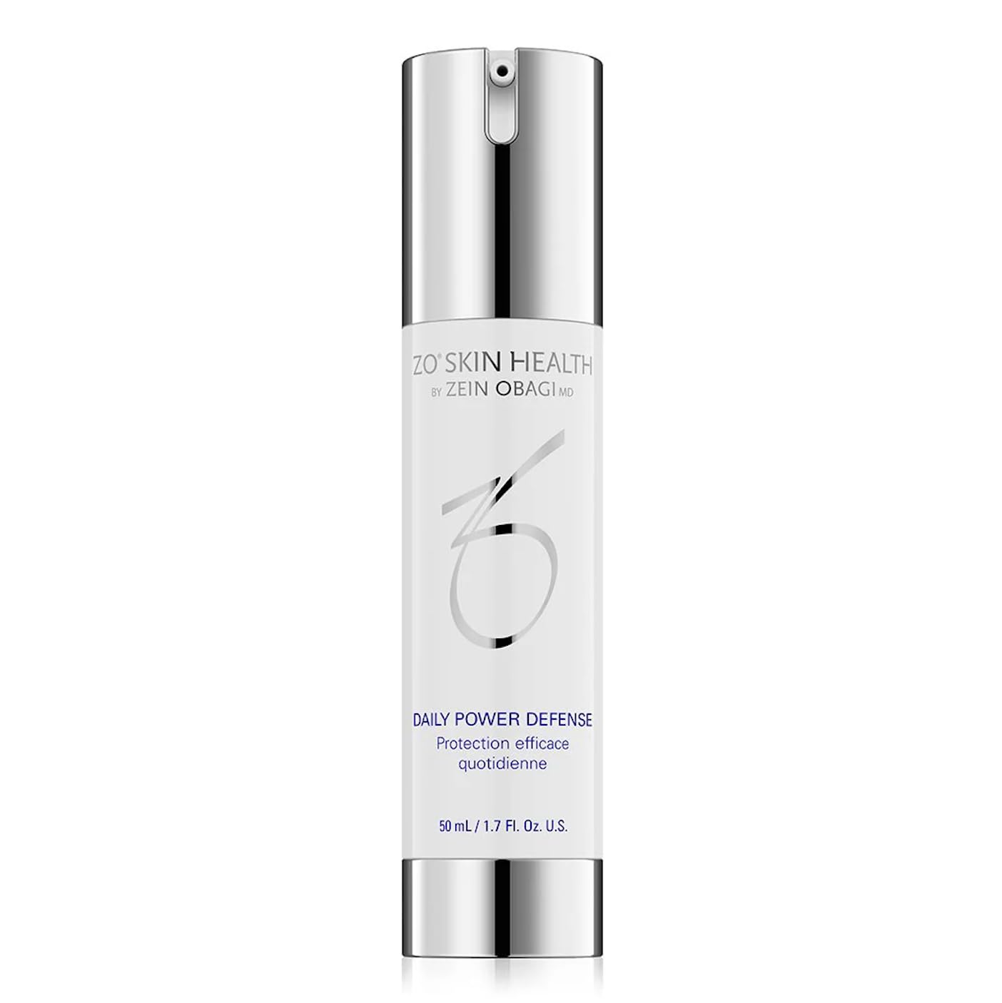 ZO SKIN HEALTH front bottle shot showing product and protective benefits