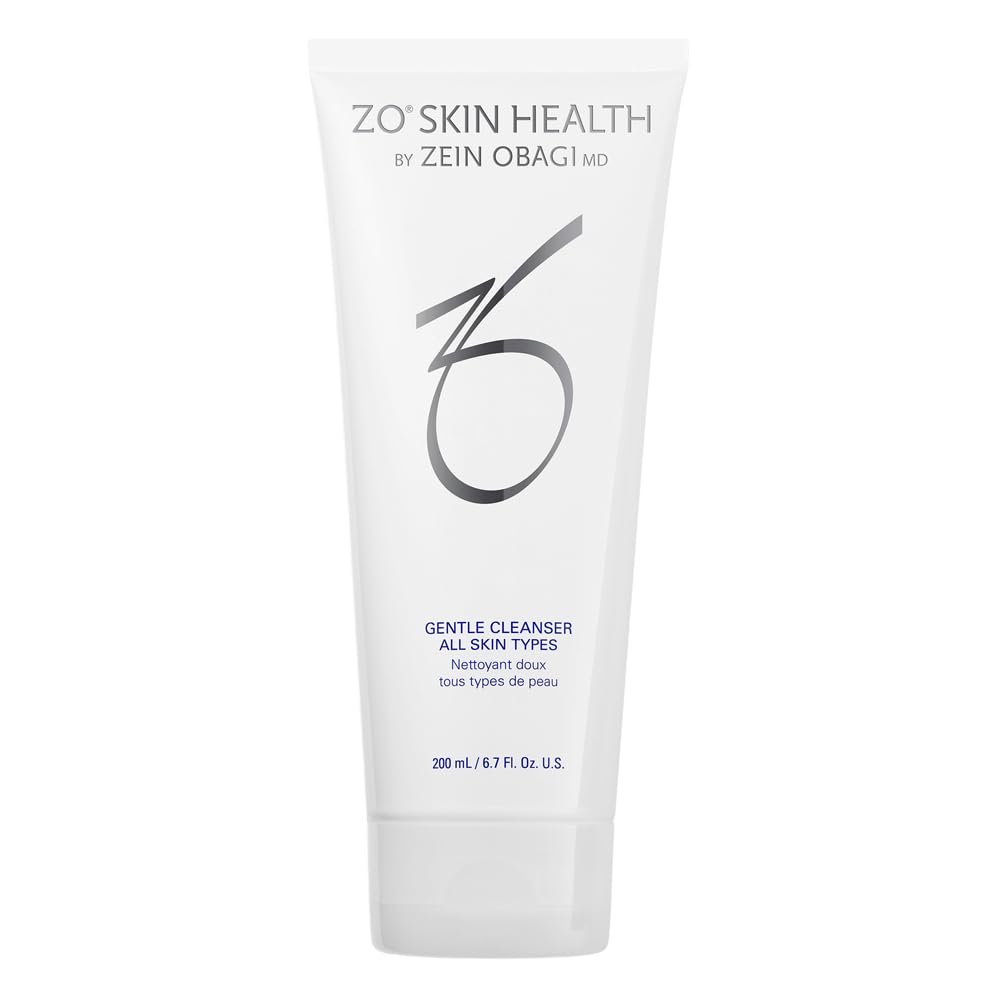 ZO SKIN HEALTH front bottle view showing packaging and gentle cleanser benefit