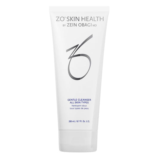ZO SKIN HEALTH front bottle view showing packaging and gentle cleanser benefit