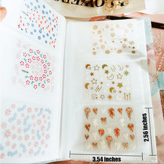 Zoance lifestyle manicure shot showing finished nails with mixed sticker accents