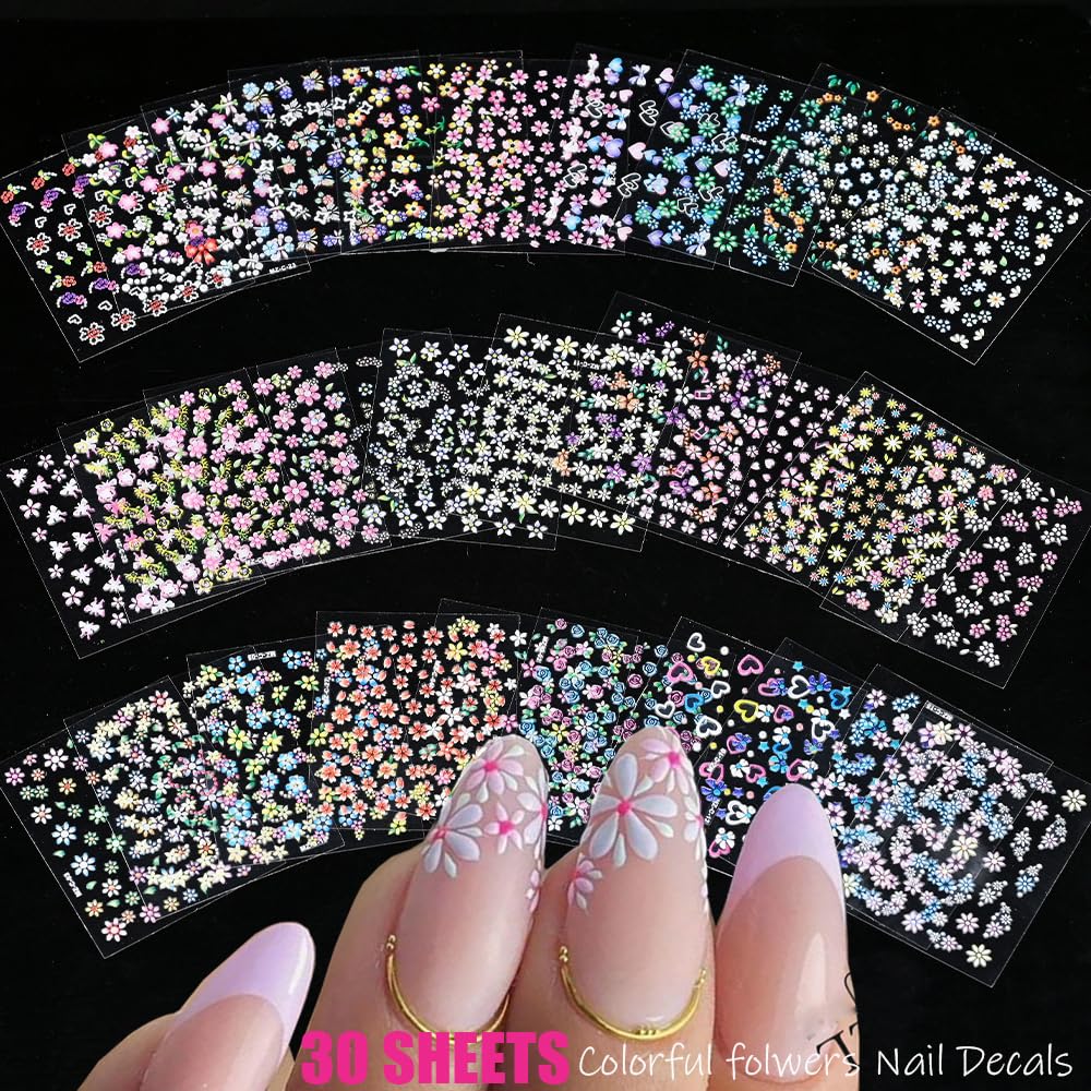 Zoance water-transfer decal being applied for smooth, seamless nail design