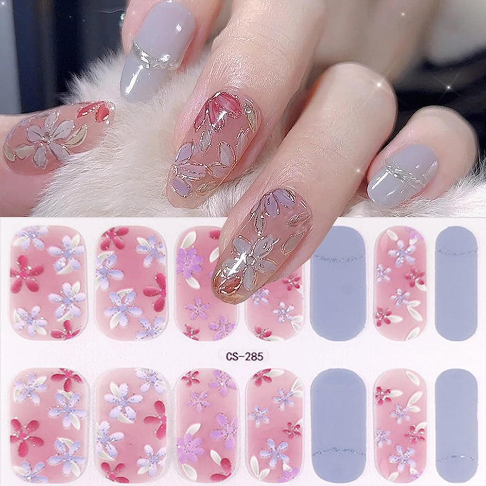 ZOAZJINAZ application on natural nail demonstrating easy peel-and-stick