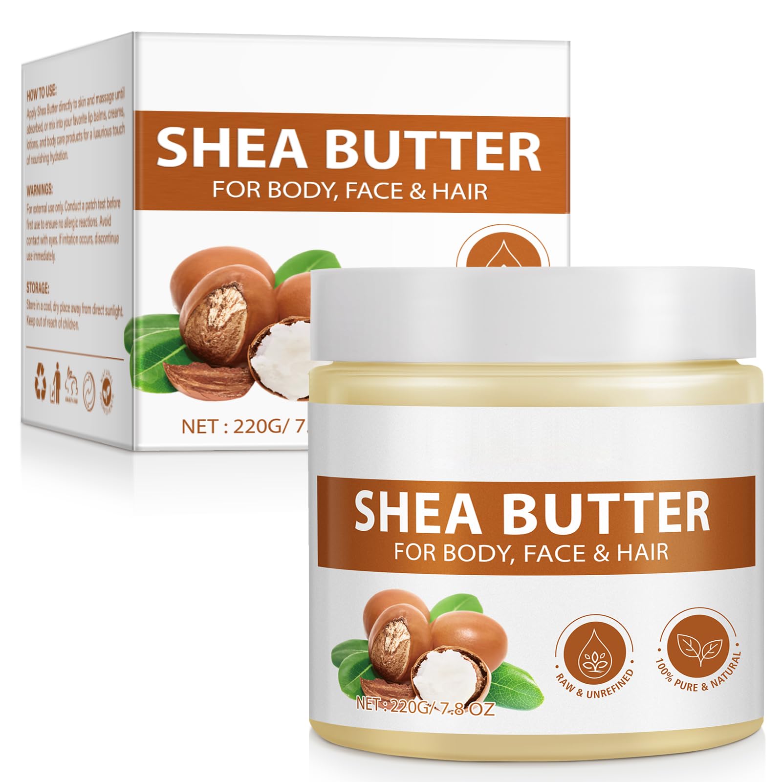ZODENIS front jar 7.8 oz showing packaging and pure shea butter benefits