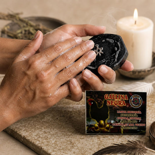 Zoeartcrafts Gallina Negra soap texture close-up highlighting handcrafted quality benefit