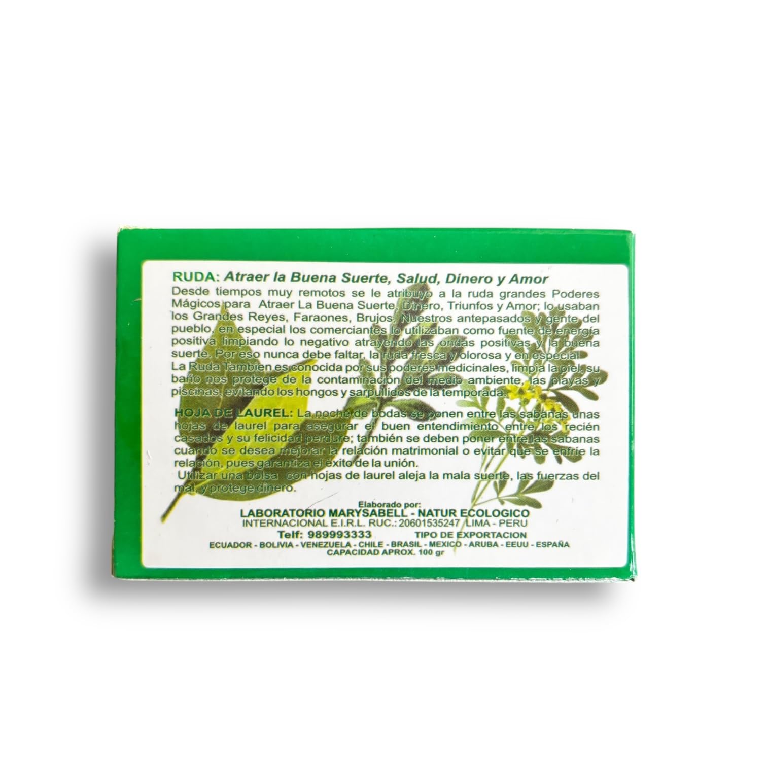 Zoeartcrafts rue soap label close-up showing ingredient list and craft quality