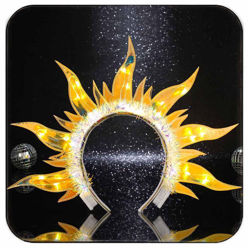 Zoestar front view yellow LED halo glowing for instant attention